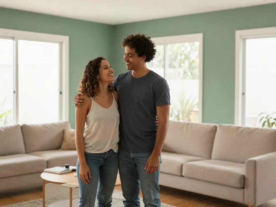 Cliente em casa recém-reformada